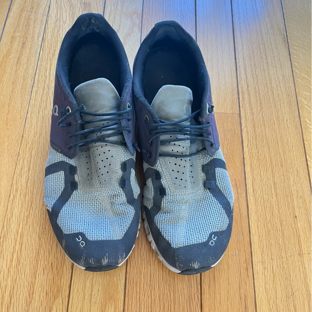 On Running Men's Black and Tan Athletic Shoes